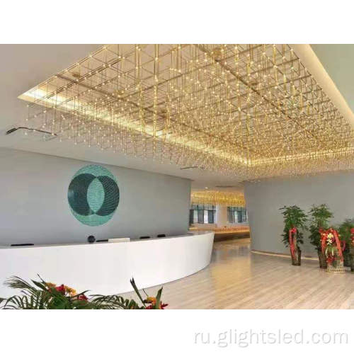 Custom Modern Hotel Lobby висит подвесной светильник люстра